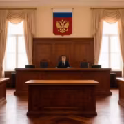Суд в деревянной палате президентский стол кресла