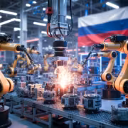 Промышленных роботов в России стало в 2,5 раза больше за два года 8 Промышленные роботы в производственной линии
