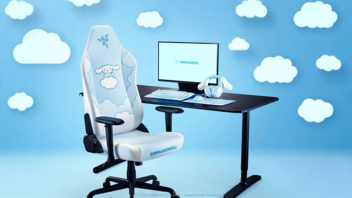 Razer выпустила коллекцию Cinnamoroll с ушками 9 Игровое кресло Razer Cinnamoroll с мягкими ушками
