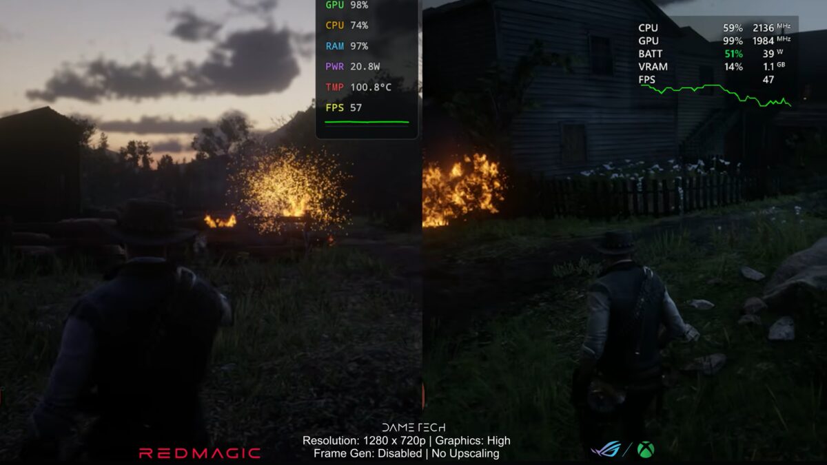 RedMagic Astra 2 обошла ROG Xbox Ally X в GTA 5 при вдвое меньшем расходе 4 RedMagic Astra 2 в GTA 5 графика высокая