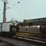 Робот-расцепщик РЖД на железнодорожной линии