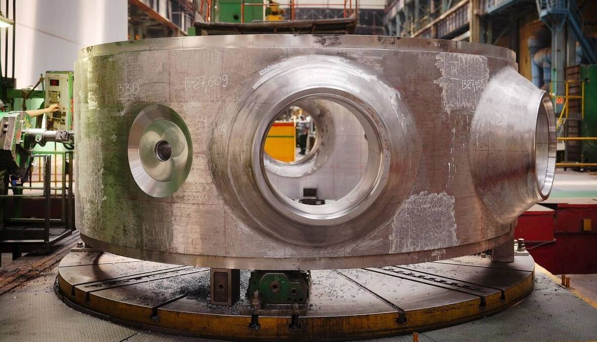 Росатом начал собирать 4-й реактор для первой АЭС Египта 3 Большой металлический компонент для ядерного реактора Росатом Египет