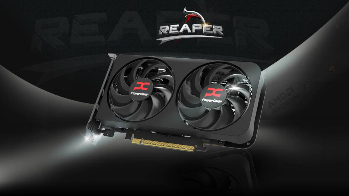 Самая слабая видеокарта актуального поколения? Sapphire, ASRock и PowerColor показали версии Radeon RX 9050 2 Видеокарта PowerColor с двумя вентиляторами