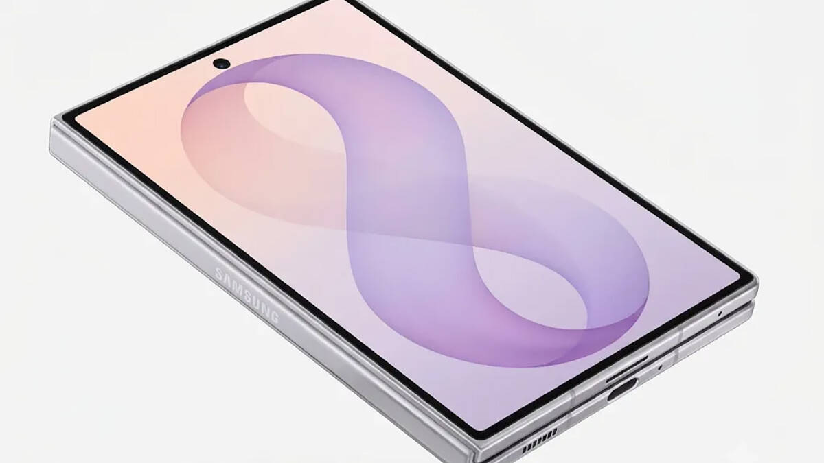 Samsung Galaxy Z Fold8 Wide засветился на рендерах за сутки до анонса 3 Samsung Galaxy Z Fold8 смартфон раскрытый экран дизайн