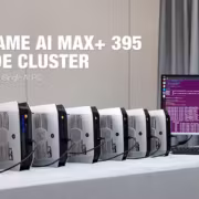 Семь мини-ПК Bosgame запустили DeepSeek-V3.1 с 671 млрд параметров 7 7 мини-ПК Bosgame AI MAX+ 395 7-Node Cluster и монитор