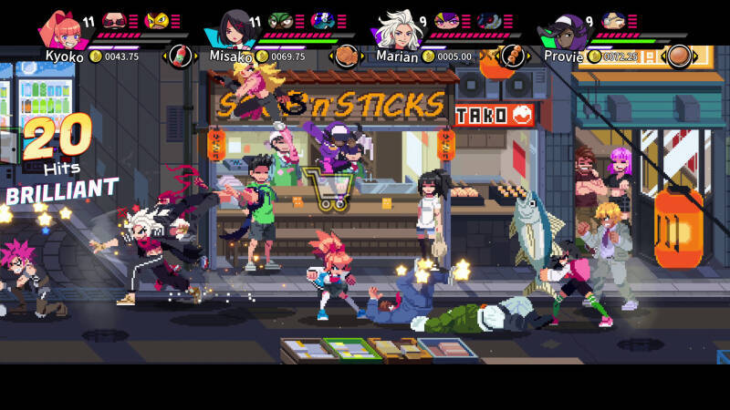 Epic Games Store открыл раздачу I Have No Mouth и River City Girls 2 5 Пиксельный бой River City Girls на улице вечер