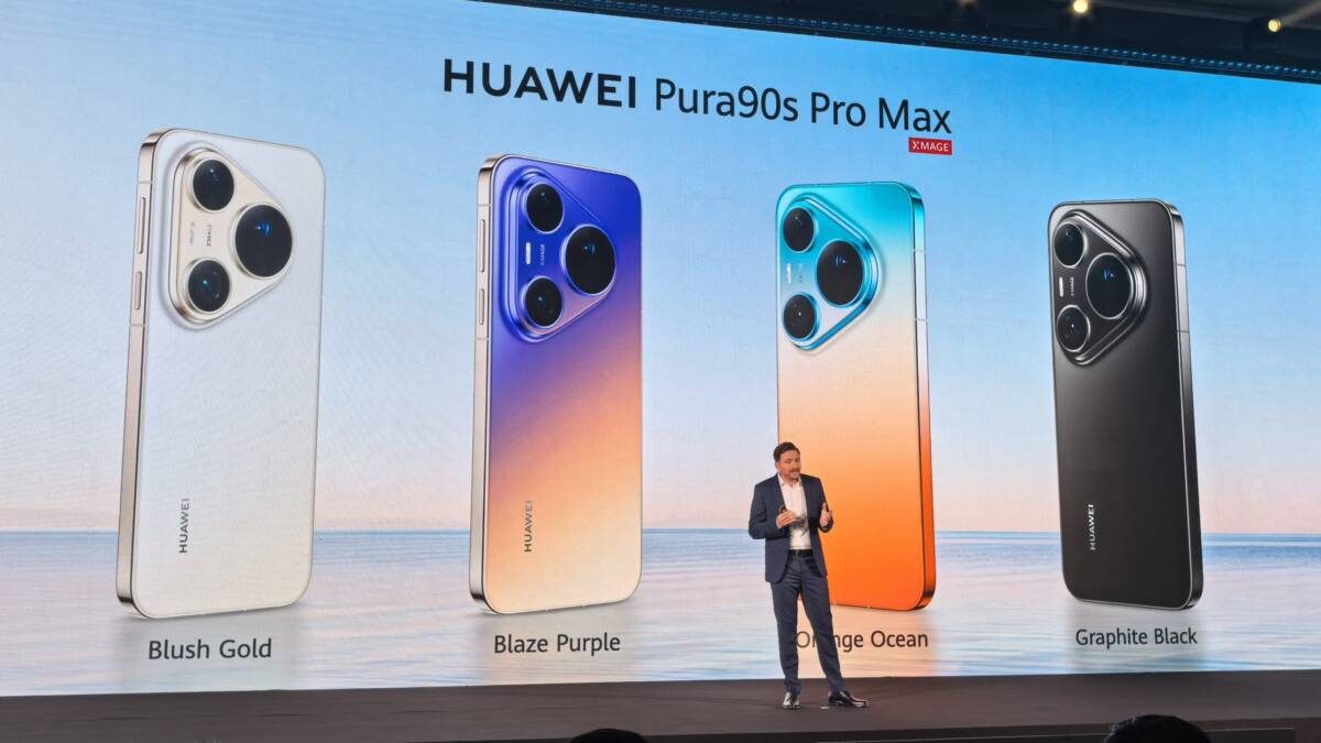 Презентация Huawei Pura 90s Pro Max с разными цветами