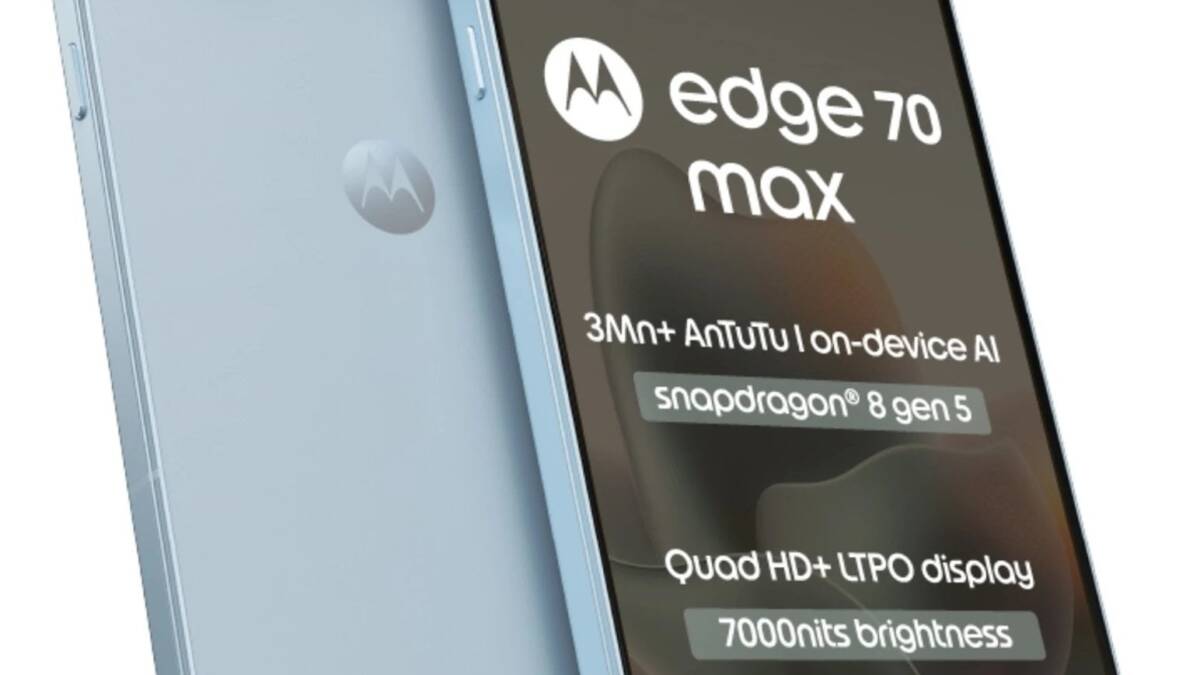 Смартфон Motorola Edge 70 Max фронт и задняя часть