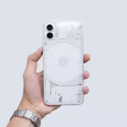 Сломанный белый Phone (1) без задней крышки