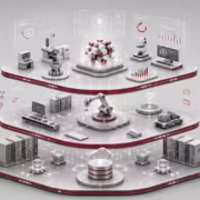 Многоуровневая структура с роботами CAD системы Softline
