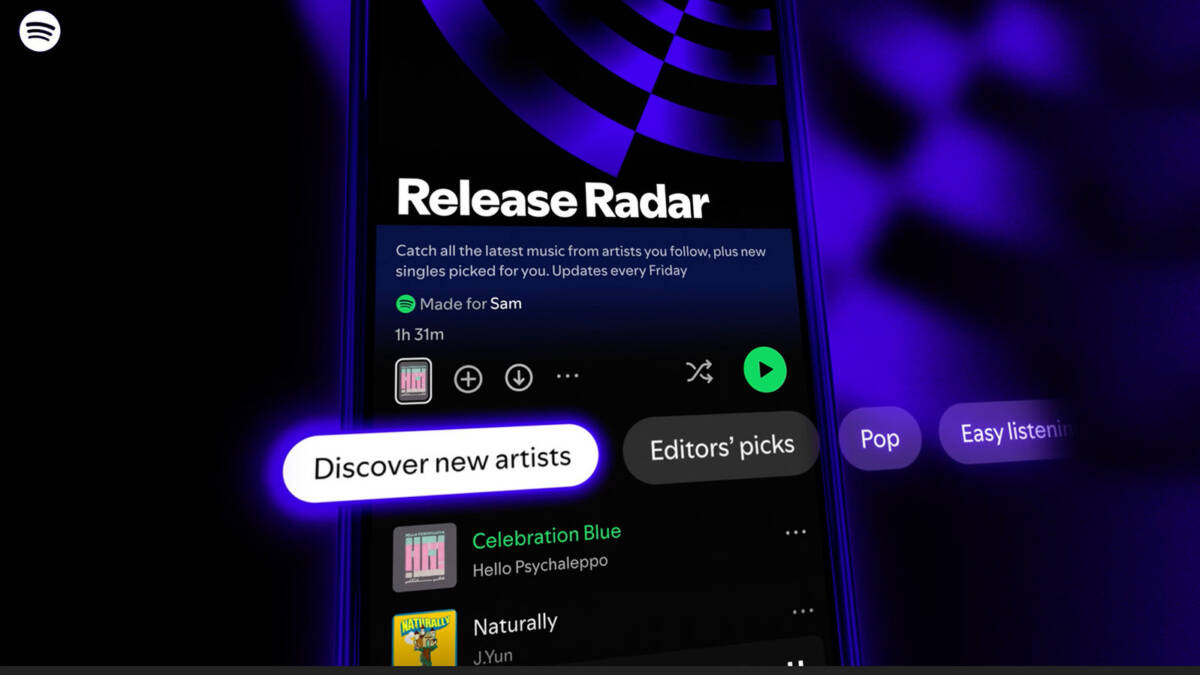 Spotify добавила 5 фильтров в плейлист Release Radar для точной музыкальной выдачи