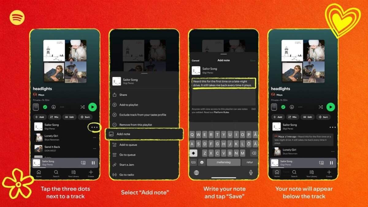 Spotify добавила заметки к трекам, как в старых микстейпах 1 Spotify добавила заметки к трекам, как в старых микстейпах