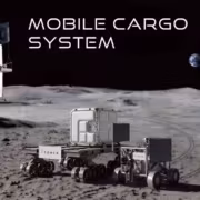 Космический грузовой модуль mobile cargo system на Луне