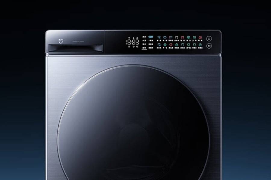 Стиралка Xiaomi Mijia Pro усиливает активный кислород в 15 раз и сама дозирует химию 3 Современная стиральная машина Xiaomi Mijia Pro с дисплеем и управляющими кнопками