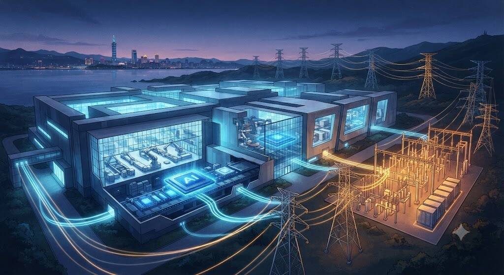 Тайвань хочет заставить TSMC самой строить генерацию и накопители энергии 4 Центр обработки данных TSMC с AI технологиями и электросетями