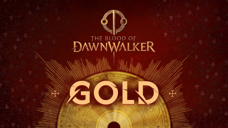 The Blood of Dawnwalker ушла на золото за 7 недель до релиза 4 Обложка игры Dawnwalker с золотым фоном и логотипом