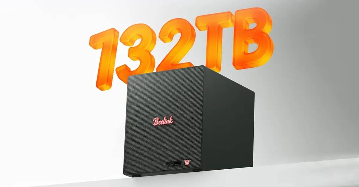 В этот мини-ПК можно установить семь накопителей до 132 ТБ. Beelink выпустила ME Pro 370 2 Мини-ПК Beelink ME Pro 370 с передней панелью