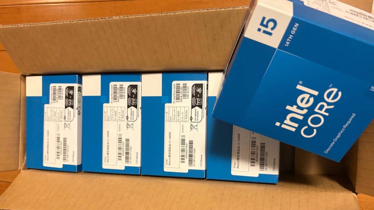 В Японии покупателю Amazon прислали 5 процессоров Intel вместо одного