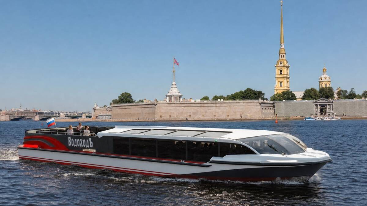 В Петербурге спустили на воду пассажирское электросудно «Фонтанка 2.0»