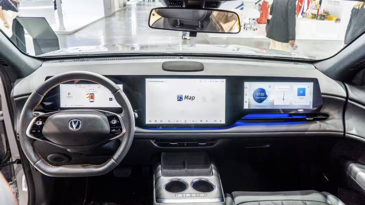 Интерьер Changan CS75 Plus New приборная панель