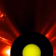 Вспышка M5 на обратной стороне Солнца Solar Dynamics Observatory