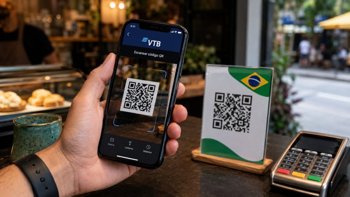 ВТБ подключил QR-платежи в Бразилии с оплатой в рублях без комиссии