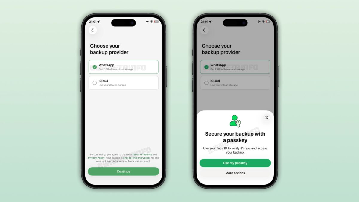 WhatsApp даст iPhone 2 ГБ для бэкапов чатов в собственном облаке 1 WhatsApp даст iPhone 2 ГБ для бэкапов чатов в собственном облаке