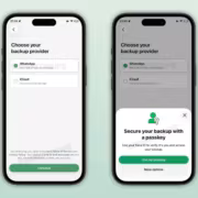 Экран настройки бэкапа WhatsApp на iPhone