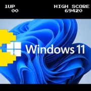 скриншот игрового экрана Windows 11 с высоким счетом