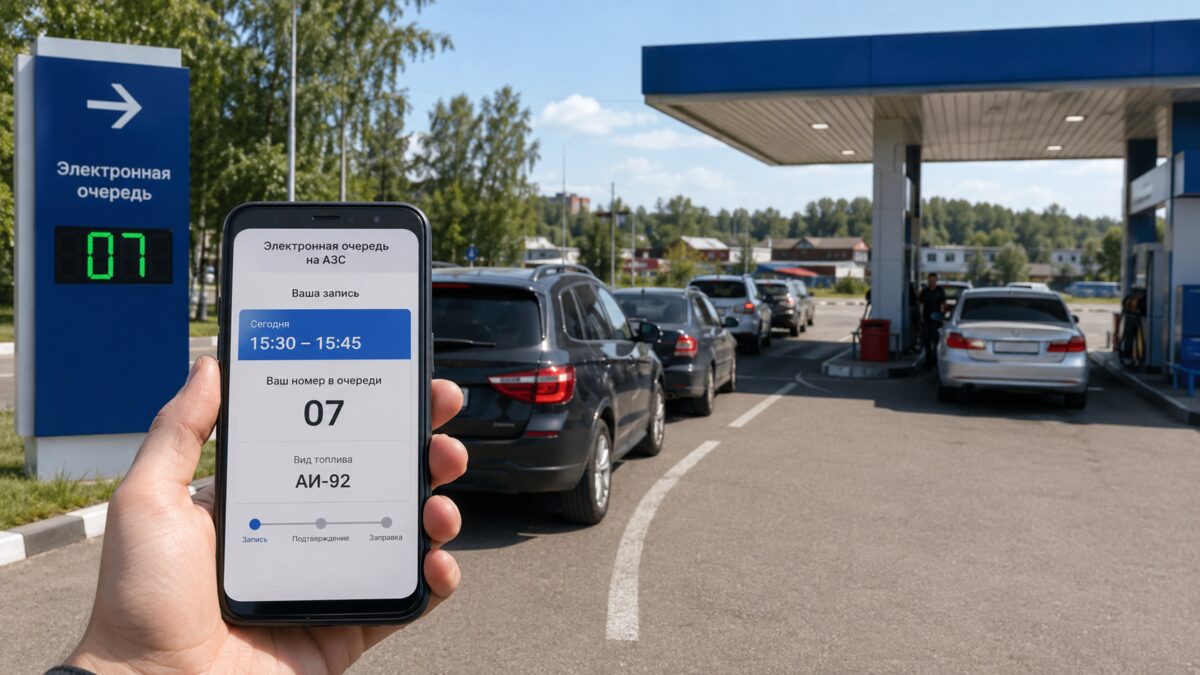 Электронная очередь на АЗС с мобильным приложением Иркутской области
