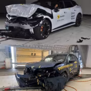 Разбитый Zeekr 7GT в краш-тесте Euro NCAP