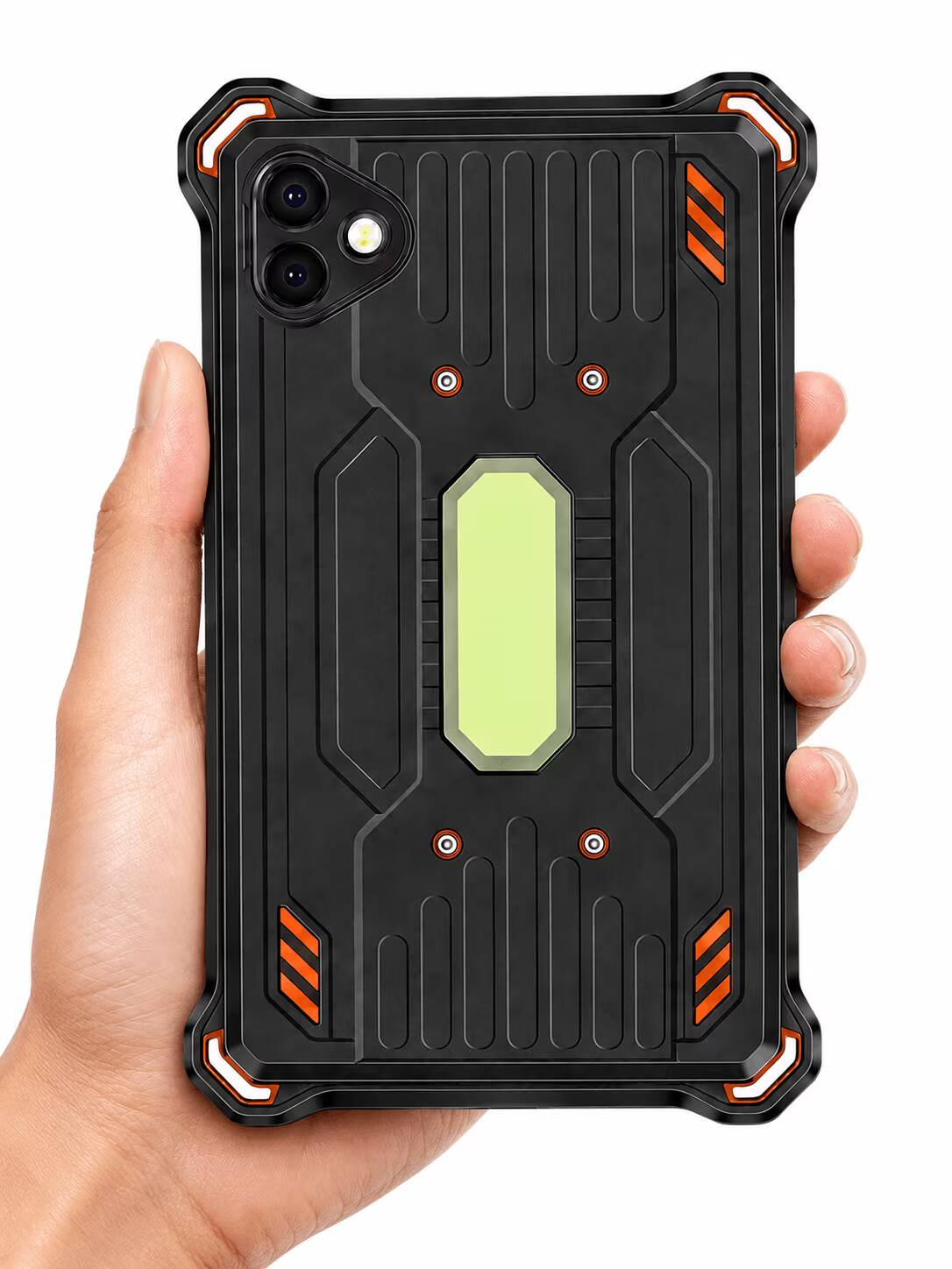 Ручная рука держит планшет AGM Pad P3 Compact