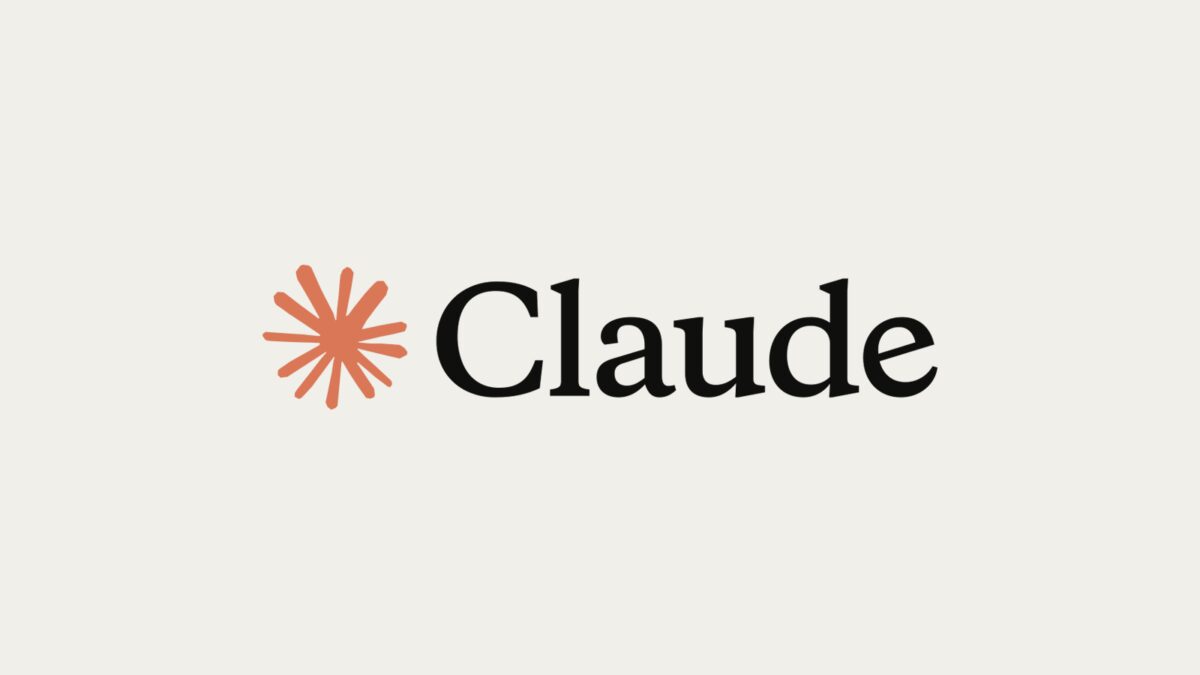 Логотип Claude с красной звездочкой крупным шрифтом
