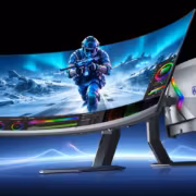 AOC выпустила 49-дюймовый 240-Гц QD-OLED монитор с USB-C на 90 Вт 2 гибкий монитор игровой компьютер интерфейс RGB