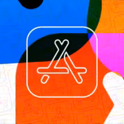 Логотип App Store с цветными геометрическими фигурами