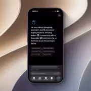 Apple Store app тестирует AI-помощника для покупок 2 экран iPhone с приложением Apple Store и чат-асистентом
