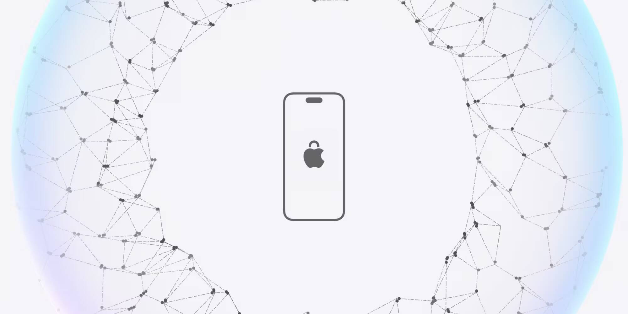 Схематичное изображение смартфона Apple с логотипом на экране iOS 26.6.1