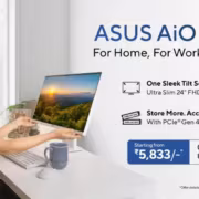 женщина умная техника Asus AiO VM240 с дисплеем