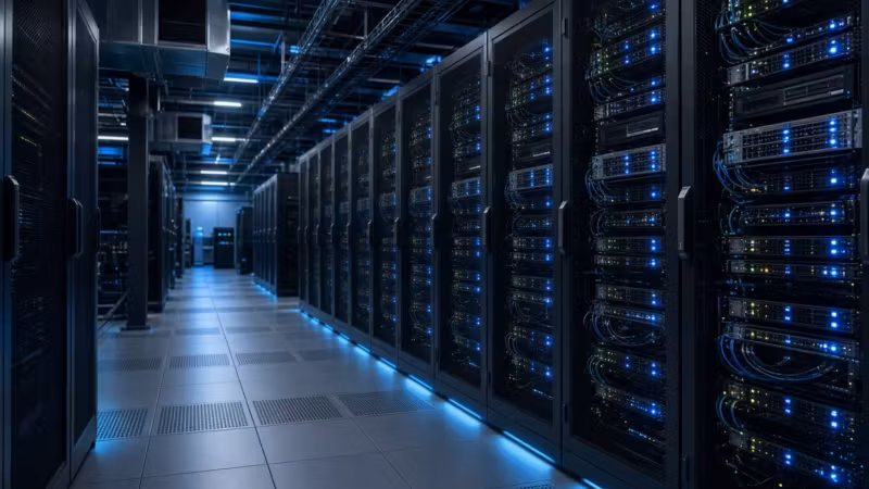 серверные шкафы и оборудование AWS в датацентре