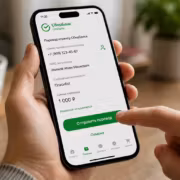 мобильное приложение СберБанк оплата перевод на смартфоне