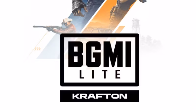 Логотип BGMI Lite Krafton на белом фоне