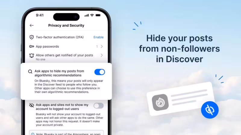 Настройки конфиденциальности и безопасности в Bluesky