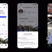 Instagram профиль AI-generated profile и реальный профиль человек