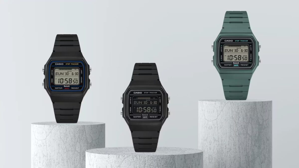 Ретро-часы Casio F-B100W три модели дисплеи