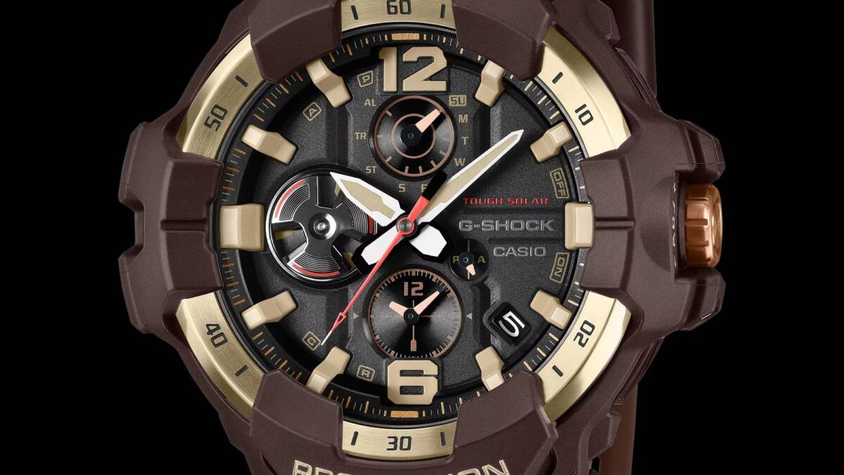 Часы Casio G-Shock Master of G Horizon Gold крупный циферблат
