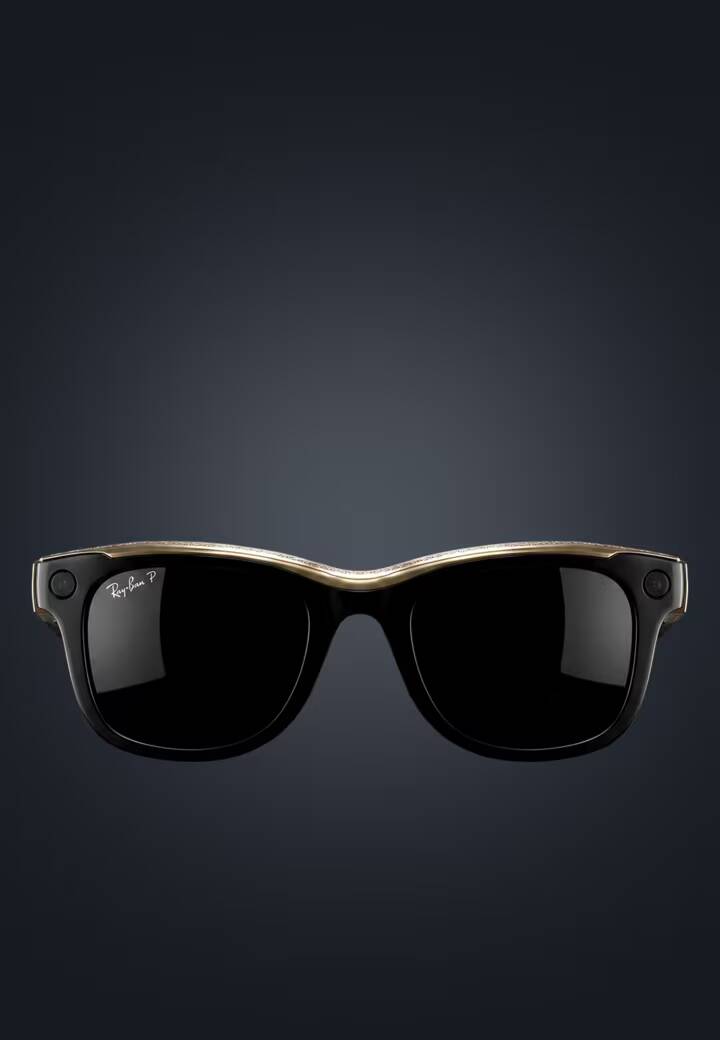 Смарт-очки Ray-Ban в черном цвете с темными стеклами