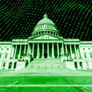 ChatGPT стал главным AI-инструментом Палаты представителей США 2 Кубол_zoom на здание Капитолия США с цифровыми линиями