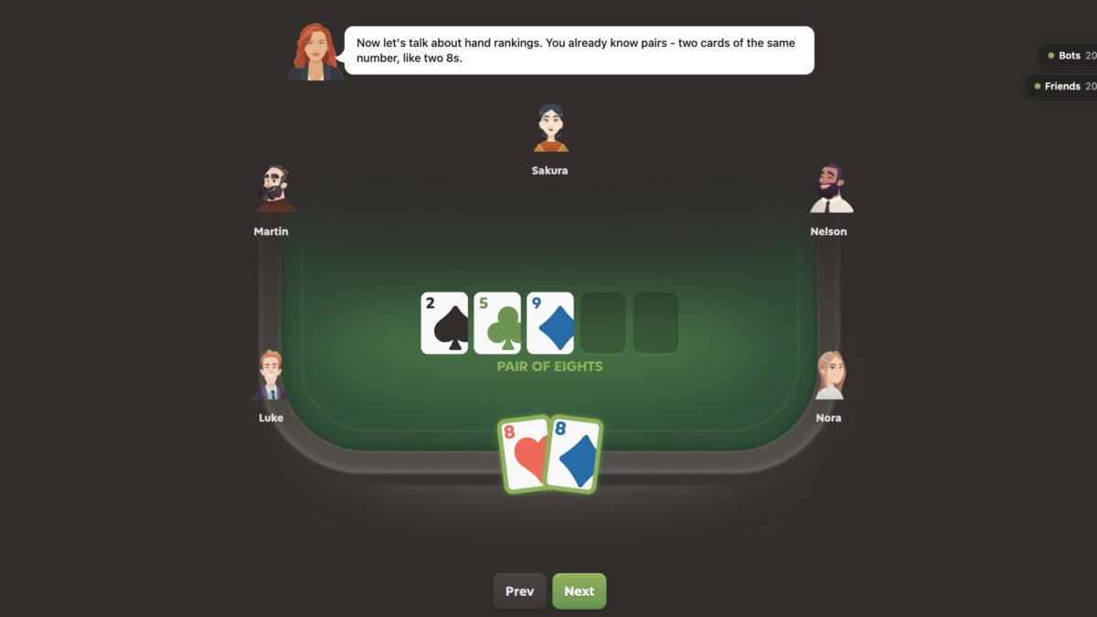 Карты покера на игровом столе с фишками Gambit на Pokertexas