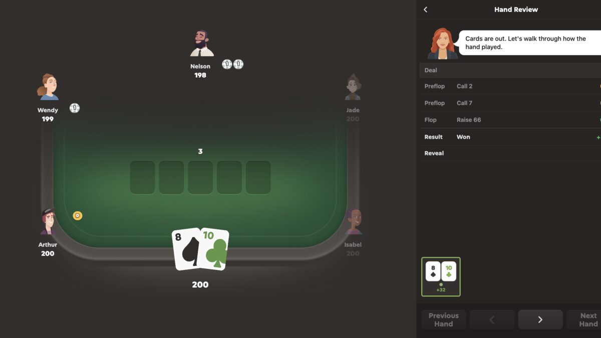 В padl-девайсе Chess.com показан скриншот покерной игры Gambit