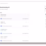 Интерфейс сервиса заметок Circleback за компьютером